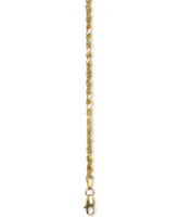 Italian Gold Rope 24" Chain Necklace in 14k Gold