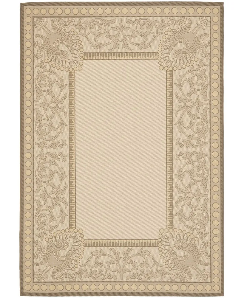 Safavieh Courtyard CY7514 Beige and Dark Beige 5'3" x 7'7" Outdoor Area Rug