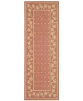 Safavieh Courtyard CY5148 Rust and Sand 2'7" x 5' Sisal Weave Outdoor Area Rug