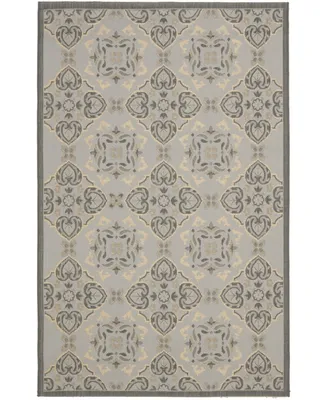 Safavieh Courtyard CY7978 Light Gray and Anthracite 8' x 11' Sisal Weave Outdoor Area Rug