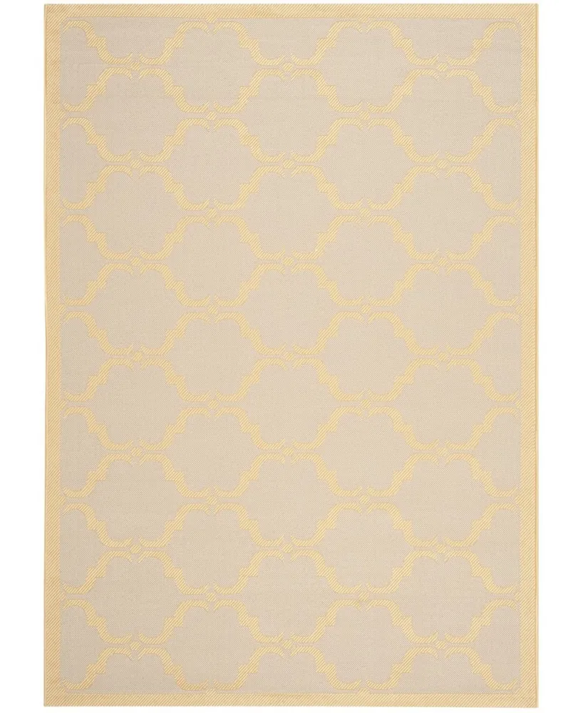 Safavieh Courtyard CY6009 Beige and 4' x 5'7" Sisal Weave Outdoor Area Rug