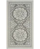 Safavieh Courtyard CY7059 Light Gray and Anthracite 2'7" x 5' Outdoor Area Rug