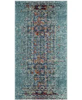 Safavieh Monaco MNC208 Blue and Multi 3' x 5' Area Rug