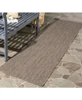 Safavieh Courtyard CY8022 Brown and Beige 2'3" x 8' Sisal Weave Runner Outdoor Area Rug