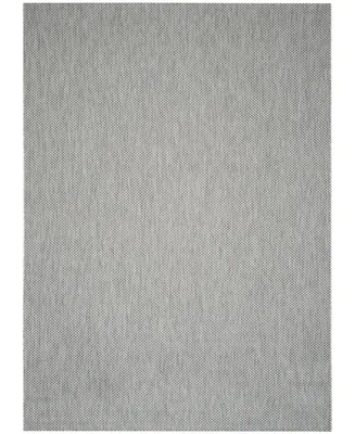 Safavieh Courtyard CY8521 Gray and Navy 8' x 11' Outdoor Area Rug