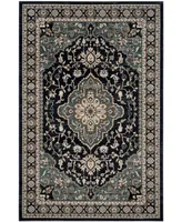 Safavieh Lyndhurst LNH338 Anthracite and Teal 8' x 10' Area Rug