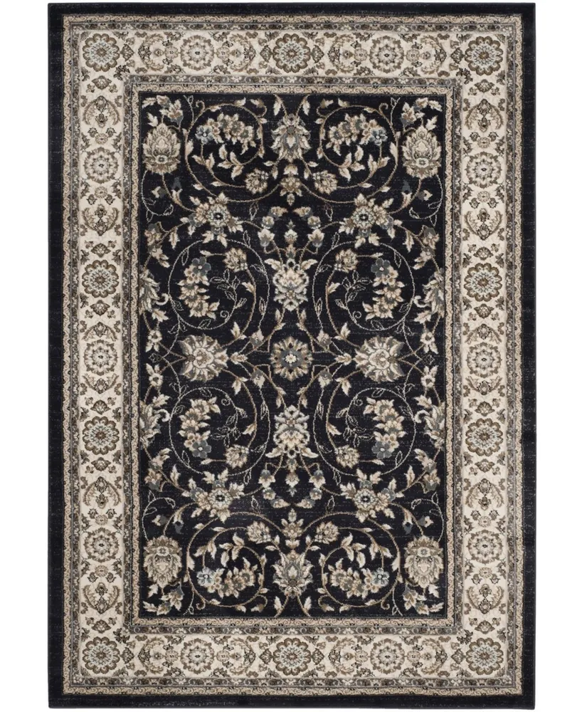 Safavieh Lyndhurst LNH340 Anthracite and Cream 4' x 6' Area Rug