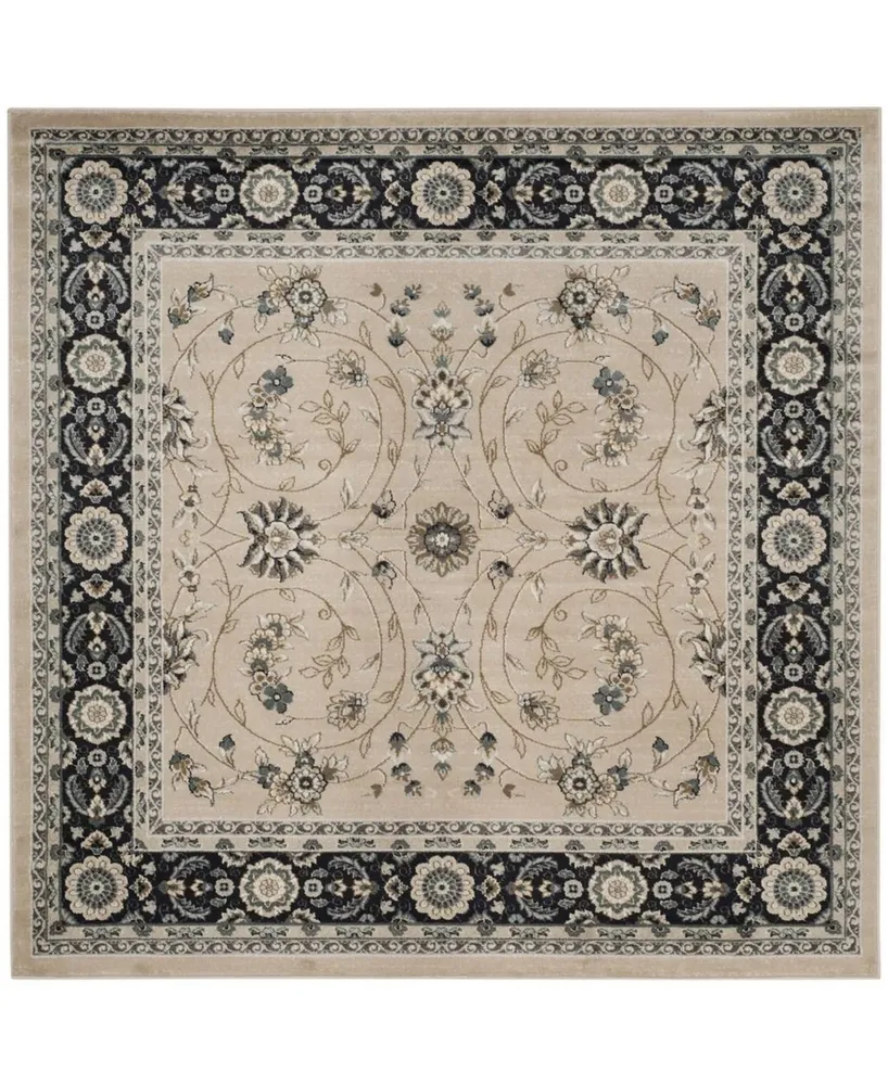 Safavieh Lyndhurst LNH340 Light Beige and Anthracite 7' x 7' Square Area Rug