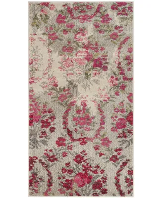 Safavieh Monaco MNC205 Ivory and Pink 3' x 5' Area Rug