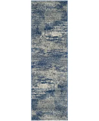 Safavieh Evoke EVK272 Navy and Ivory 2'2" x 9' Runner Area Rug