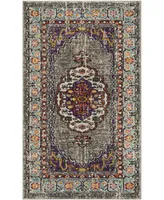 Safavieh Monaco MNC246 Violet and Light Blue 3' x 5' Area Rug