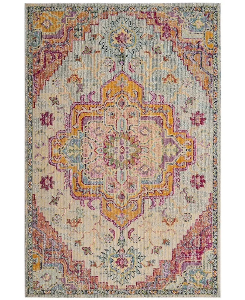 Safavieh Crystal CRS501 Light Blue and Fuchsia 5' x 8' Area Rug