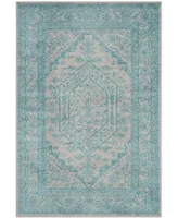 Safavieh Adirondack 108 Light Gray and Teal 5'1" x 7'6" Area Rug