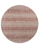 Safavieh Courtyard CY8736 Light Beige and Terracotta 6'7" x 6'7" Sisal Weave Round Outdoor Area Rug