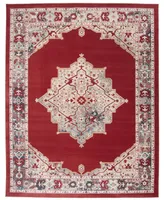 Safavieh Merlot MER312 Red and Aqua 8' x 10' Area Rug