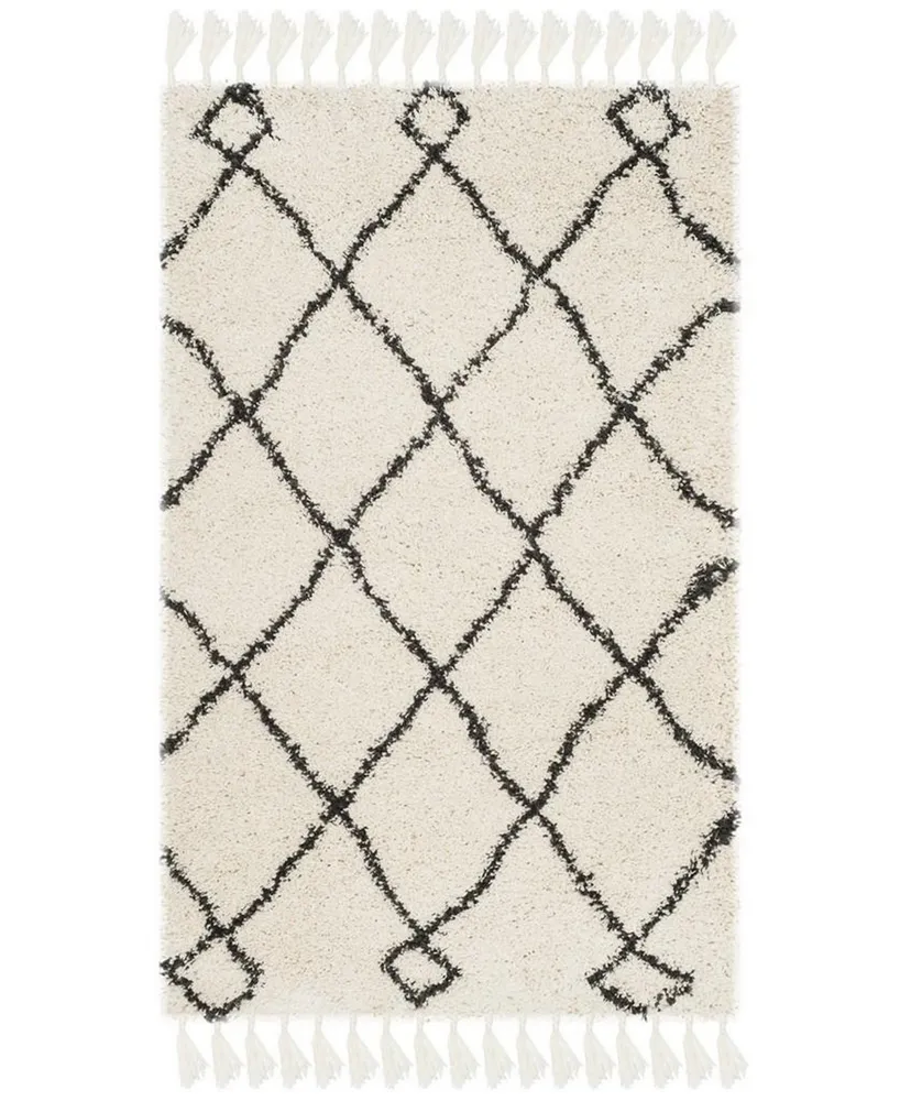 Safavieh Moroccan Fringe Shag MFG241 2'3" X 5' Area Rug