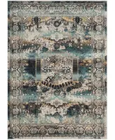 Safavieh Baldwin BDN128 Ivory and Teal 10' x 14' Sisal Weave Area Rug