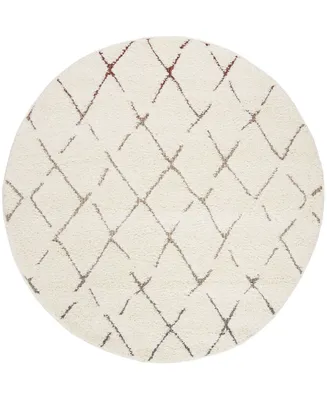 Safavieh Santorini SGG174 Cream and Multi 6'7" x 6'7" Round Area Rug