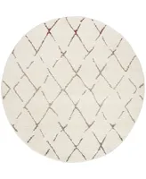 Safavieh Santorini SGG174 Cream and Multi 6'7" x 6'7" Round Area Rug