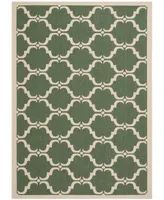 Safavieh Courtyard CY6009 Dark Green and Beige 5'3" x 7'7" Outdoor Area Rug