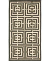 Safavieh Courtyard CY6937 and Bone 2'7" x 5' Outdoor Area Rug