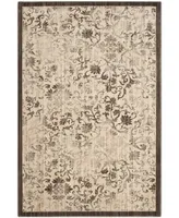 Safavieh Infinity INF566 Yellow and Brown 5'1" x 7'6" Area Rug