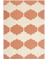 Safavieh Courtyard CY6162 Beige and Terracotta 5'3" x 7'7" Outdoor Area Rug