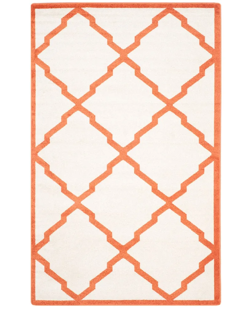 Safavieh Amherst AMT421 Beige and Orange 5' x 8' Area Rug