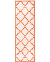 Safavieh Amherst AMT423 Beige and Orange 2'3" x 7' Runner Area Rug