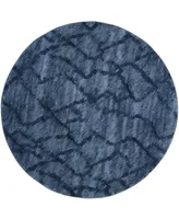 Safavieh Retro RET2144 Blue and Dark Blue 8' x 8' Round Area Rug