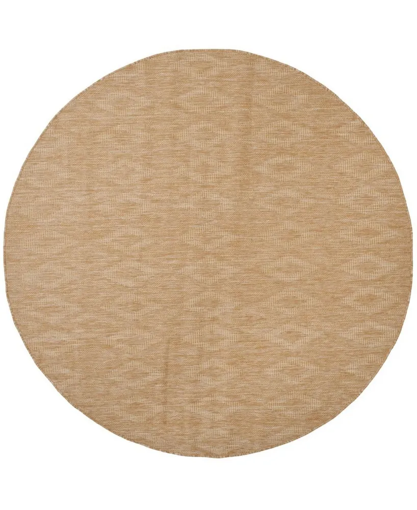 Safavieh Courtyard CY8522 Natural 6'7" x 6'7" Round Outdoor Area Rug