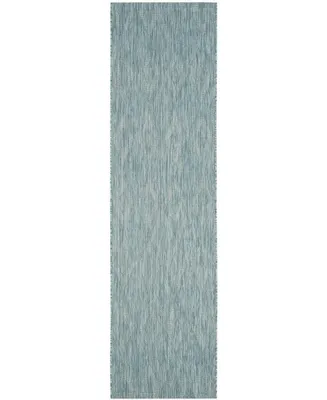 Safavieh Courtyard CY8522 Aqua 2'3" x 8' Runner Outdoor Area Rug