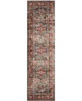 Safavieh Bijar BIJ621 Brown and Royal 2'3" x 8' Runner Area Rug