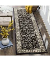 Safavieh Lyndhurst LNH340 Anthracite and Cream 2'3" x 8' Runner Area Rug