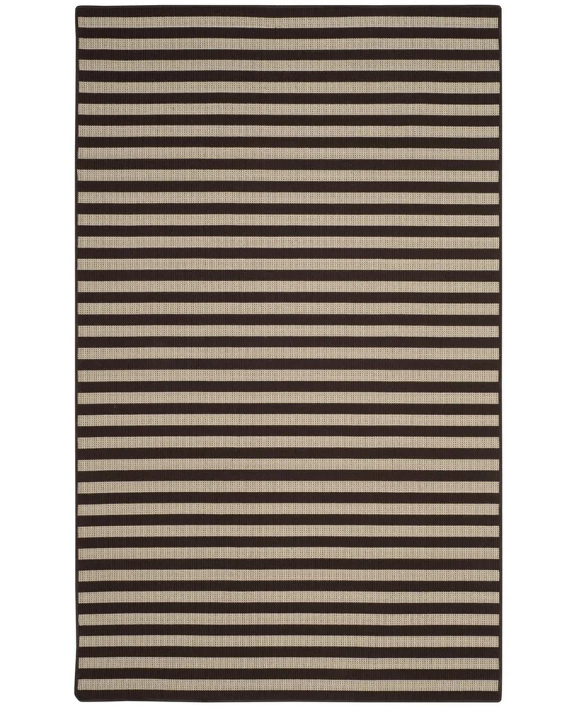 Safavieh Four Seasons FRS650 Ivory and Brown 5' x 8' Sisal Weave Area Rug