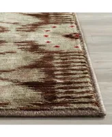 Safavieh Infinity INF553 Green and Brown 5'1" x 7'6" Area Rug