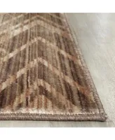 Safavieh Infinity INF588 Taupe and Beige 5'1" x 7'6" Area Rug