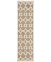 Safavieh Courtyard CY6032 Brown and Beige 2'3" x 8' Runner Outdoor Area Rug