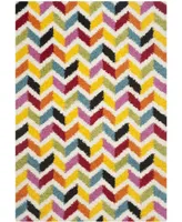 Safavieh Shag Kids SGK565 Ivory and Multi 5'3" x 7'6" Area Rug