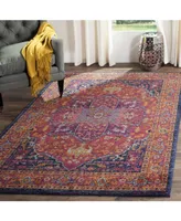 Safavieh Evoke EVK275 Fuchsia and Orange 5'1" x 7'6" Area Rug