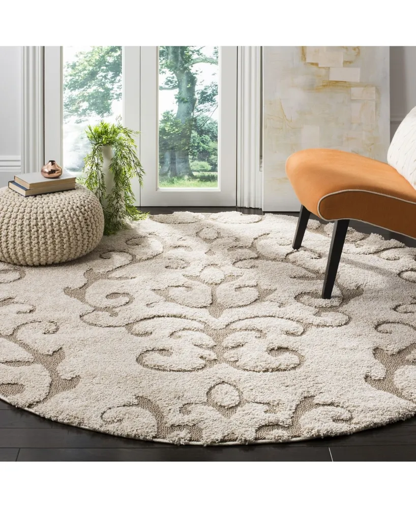 Safavieh Florida Shag SG470 6'7" x 6'7" Round Area Rug