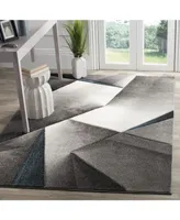 Safavieh Hollywood HLW714 Gray and Teal 5'3" x 7'6" Area Rug