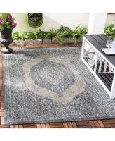 Safavieh Courtyard CY8751 Light Gray and 5'3" x 7'7" Sisal Weave Outdoor Area Rug