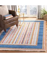 Safavieh Bokhara BOK136 Blue and Orange 5' x 7'6" Area Rug