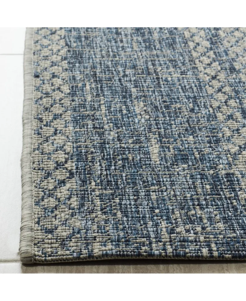 Safavieh Courtyard CY8736 Light Gray and 5'3" x 7'7" Sisal Weave Outdoor Area Rug