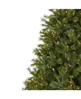 Nearly Natural 7.5' Majestic Multi-Pine Christmas Tree w/Clear Lights