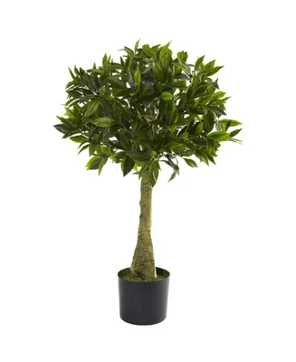 Nearly Natural 3' Bay Leaf Topiary Uv Resistant