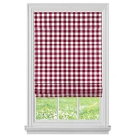 Achim Buffalo Check Cordless Roman Window Shade