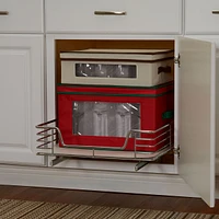 Household Essentials Design Trend 20" Extended Depth 1-Tier Single Sliding Under Cabinet Shelf