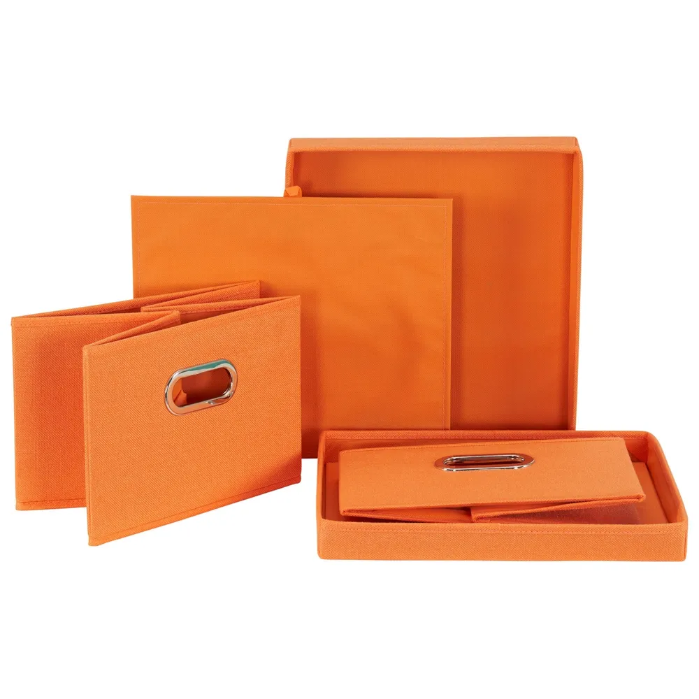 Household Essentials 2-Pc. Tangarine Storage Box Set